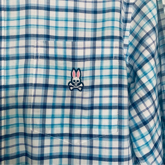 Psycho Bunny 100% Pima Cotton Button Down Shirt - Picture 4 of 8